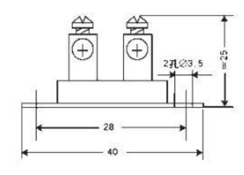 鍋爐用熱電偶簡易式接線盒示意圖